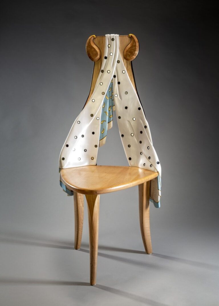 Sabiha Mujtaba Chair with Mirrors and Paisley1 1200x1680