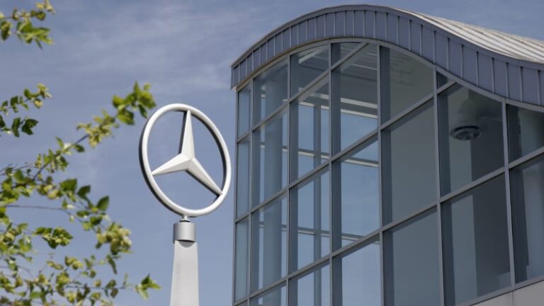 the exterior of the visitors center at the mercedes benz suv manufacturing plant in vance